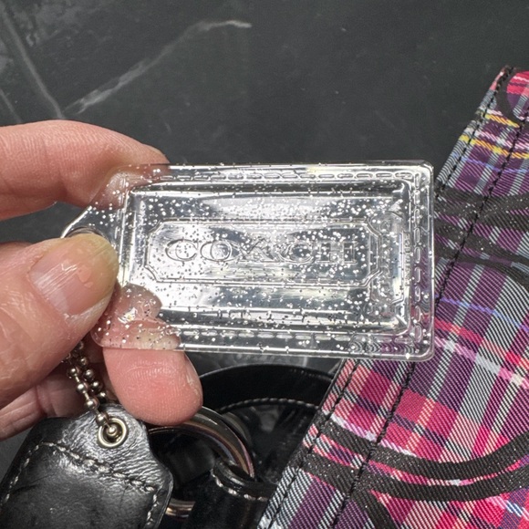 Coach Poppy Tartan Plaid Carryall Bag F15480 - Picture 9 of 16